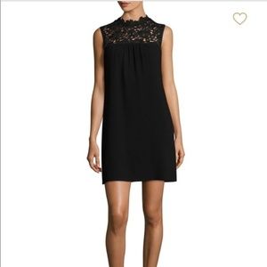 NWT Theory Aronella lace yoke crepe dress